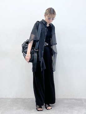 「HARE（ハレ）のアイテム（パンツ）」を使った、inhhhan®さん（レディース・165cm）の春コーディネート