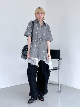 「HARE（ハレ）のアイテム（ブレスレット）」を使った、inhhhan®さん（レディース・165cm）の春コーディネート