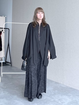 「アイテム（ボストンバッグ）」を使った、inhhhan®さん（レディース・165cm）の秋コーディネート