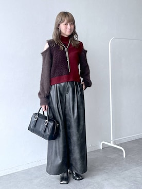 「アイテム（ブーツ、シルバー系）」を使った、inhhhan®さん（レディース・165cm）の秋コーディネート