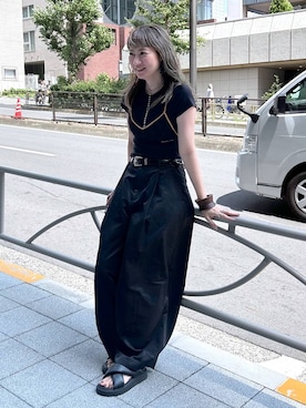 「アイテム（チノパンツ）」を使った、inhhhan®さん（レディース・165cm・40代）の夏コーディネート