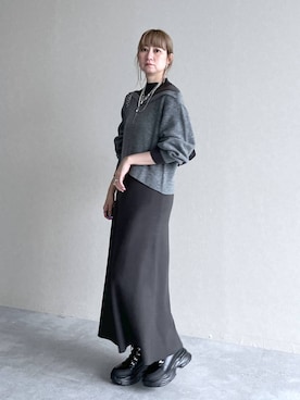 「アイテム（ワンピース/ドレス）」を使った、inhhhan®さん（レディース・165cm・40代）の秋コーディネート