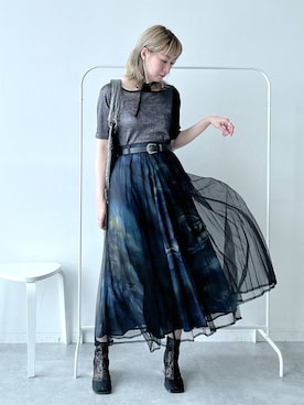 「アイテム（ファッション雑貨）」を使った、inhhhan®さん（レディース・165cm・40代）の夏コーディネート