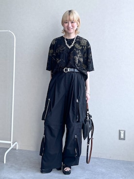 「HARE（ハレ）のアイテム（ブレスレット）」を使った、inhhhan®さん（レディース・165cm）の春コーディネート