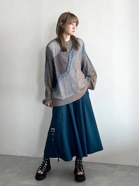 「アイテム（イヤリング）」を使った、inhhhan®さん（レディース・165cm・40代）の春コーディネート