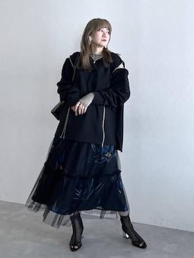 「アイテム（イヤリング）」を使った、inhhhan®さん（レディース・165cm・40代）の春コーディネート