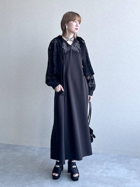 「HARE（ハレ）のアイテム（イヤリング）」を使った、inhhhan®さん（レディース・165cm）の春コーディネート