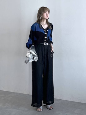 「アイテム（イヤリング）」を使った、inhhhan®さん（レディース・165cm・40代）の春コーディネート