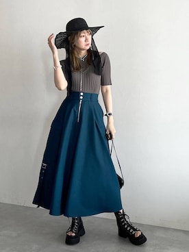「アイテム（帽子）」を使った、inhhhan®さん（レディース・165cm・40代）の春コーディネート