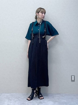 「アイテム（イヤリング）」を使った、inhhhan®さん（レディース・165cm・40代）の春コーディネート