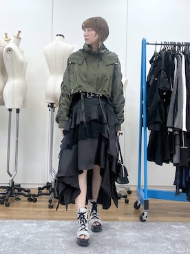 「HARE（ハレ）のアイテム（ジャケット/アウター）」を使った、inhhhan®さん（レディース・165cm）の春コーディネート