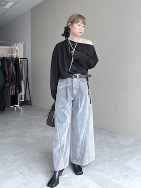 「アイテム（ピアス（両耳用））」を使った、inhhhan®さん（レディース・165cm・40代）の秋コーディネート