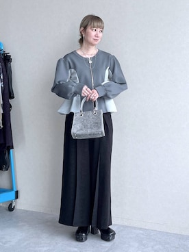 「HARE（ハレ）のアイテム（ピアス（両耳用））」を使った、inhhhan®さん（レディース・165cm）の秋コーディネート