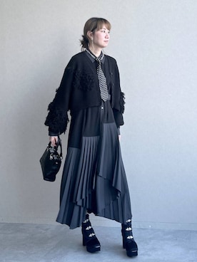 「アイテム（フォーマルスーツ/小物）」を使った、inhhhan®さん（レディース・165cm・40代）の冬コーディネート