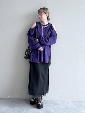 「アイテム（ピアス（両耳用））」を使った、inhhhan®さん（レディース・165cm・40代）の夏コーディネート