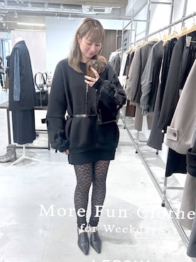 「アイテム（レギンス/スパッツ）」を使った、inhhhan®さん（レディース・165cm）の秋コーディネート