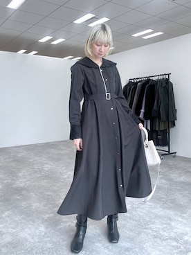 「HARE（ハレ）のアイテム（ブーツ）」を使った、inhhhan®さん（レディース・165cm）の秋コーディネート