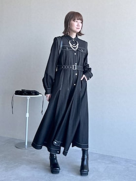 「アイテム（ピアス（両耳用））」を使った、inhhhan®さん（レディース・165cm・40代）の冬コーディネート