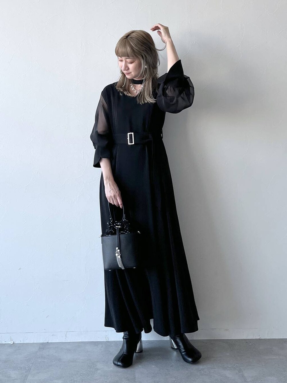 HARE 2WAY ソデシアーワンピース HARE 2WAYソデシアーワンピース ブラック