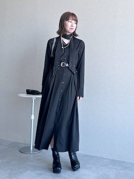 「アイテム（ワンピース/ドレス）」を使った、inhhhan®さん（レディース・165cm・40代）の冬コーディネート