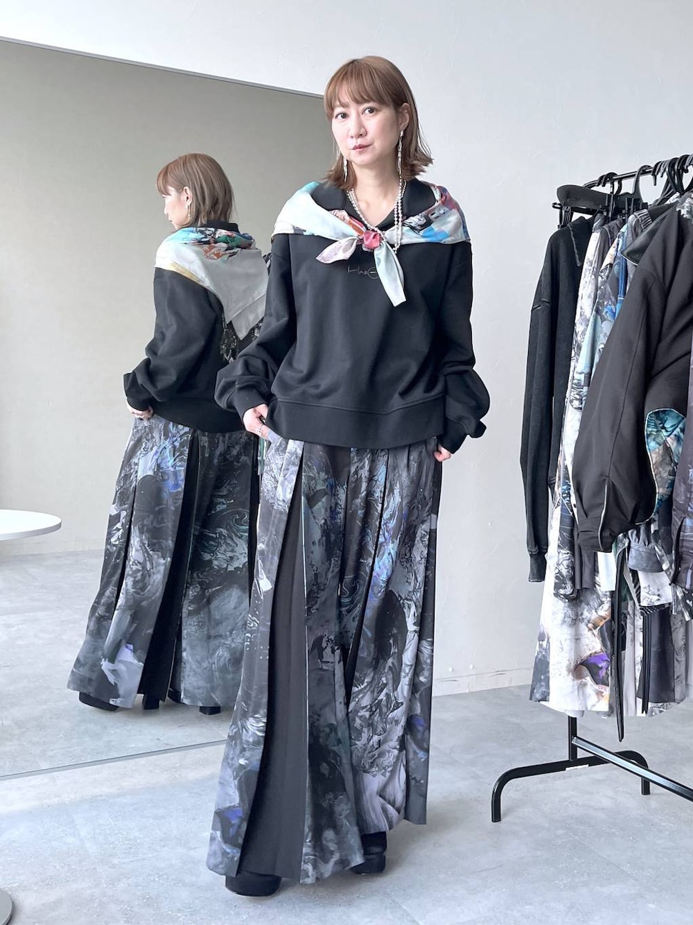 HAKAMAガラワイドパンツ by MAO KAWASAKI(HARE)を使った人気