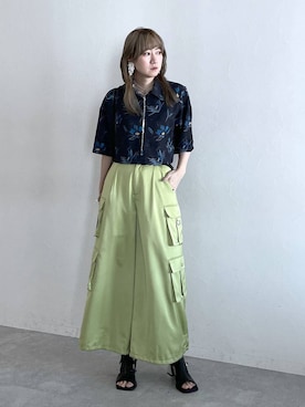 「アイテム（イヤリング）」を使った、inhhhan®さん（レディース・165cm・40代）の春コーディネート