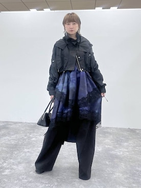 「HARE（ハレ）のアイテム（ワンピース/ドレス）」を使った、inhhhan®さん（レディース・165cm）の冬コーディネート