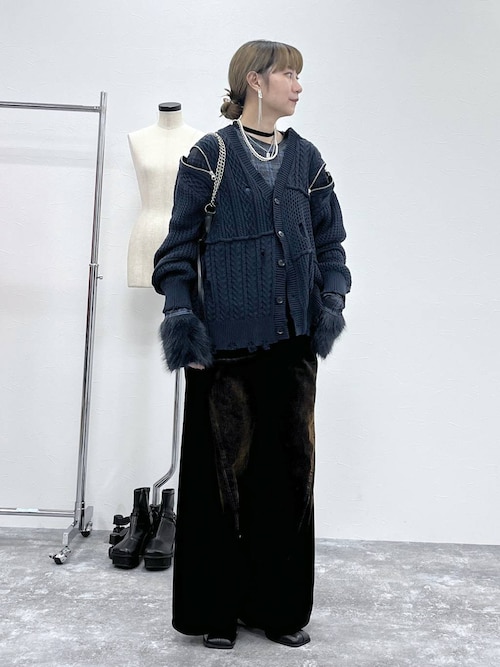 BIGダメージZIPカーディガン(HARE)（カーディガン/ボレロ）｜HARE