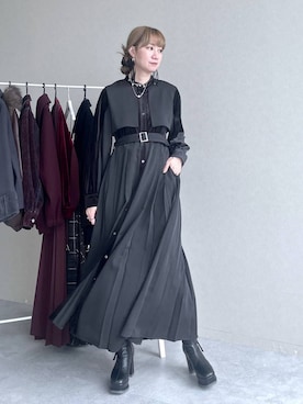 「アイテム（ワンピース/ドレス）」を使った、inhhhan®さん（レディース・165cm・40代）の秋コーディネート
