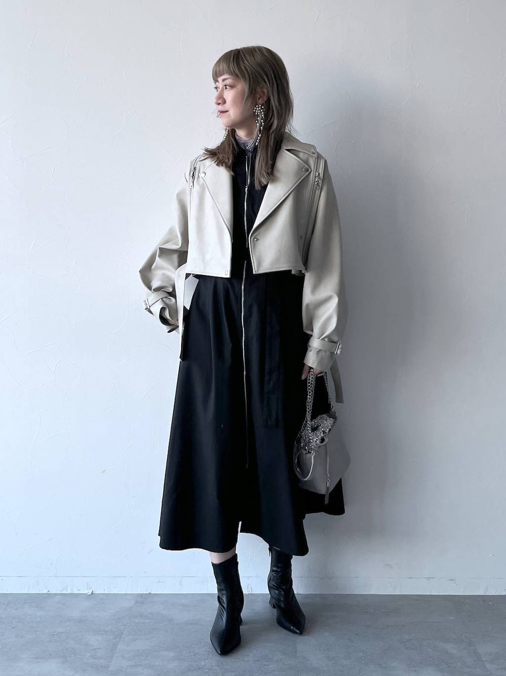 レースアップジップワンピース(HARE)を使った人気ファッション