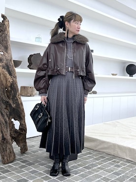 「アイテム（ワンピース/ドレス）」を使った、inhhhan®さん（レディース・165cm・40代）の秋コーディネート