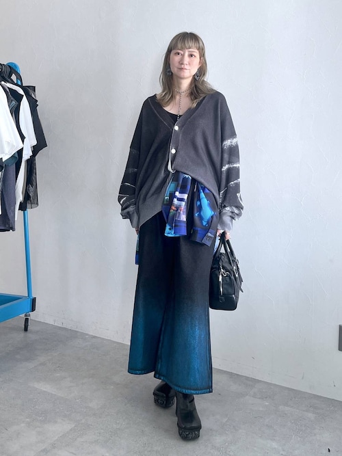 HARE グラデーションデニムワイドパンツ M ブラック 楽天市場】【SALE／30%OFF】グラデーションデニムパンツ HARE