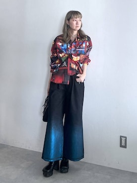 「アイテム（シャツ/ブラウス）」を使った、inhhhan®さん（レディース・165cm・40代）の夏コーディネート