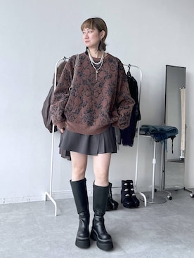 「HARE（ハレ）のアイテム（ピアス（両耳用））」を使った、inhhhan®さん（レディース・165cm）の秋コーディネート