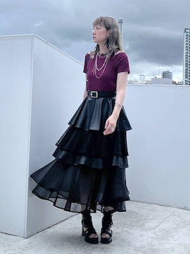 「アイテム（ブーツ）」を使った、inhhhan®さん（レディース・165cm・40代）の夏コーディネート