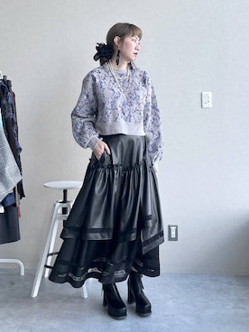 「アイテム（ピアス（両耳用））」を使った、inhhhan®さん（レディース・165cm・40代）の秋コーディネート