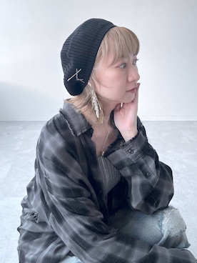 「アイテム（帽子）」を使った、inhhhan®さん（レディース・165cm・40代）の夏コーディネート