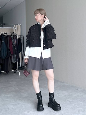 「アイテム（財布）」を使った、inhhhan®さん（レディース・165cm）の秋コーディネート