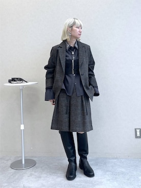 「HARE（ハレ）のアイテム（パンツ）」を使った、inhhhan®さん（レディース・165cm）の秋コーディネート