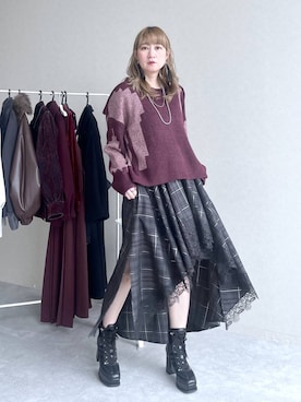 「アイテム（ニット/セーター）」を使った、inhhhan®さん（レディース・165cm・40代）の秋コーディネート