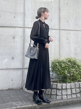 「アイテム（アクセサリー）」を使った、inhhhan®さん（レディース・165cm・40代）の秋コーディネート