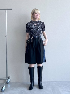 「HARE（ハレ）のアイテム（トップス）」を使った、inhhhan®さん（レディース・165cm）の夏コーディネート