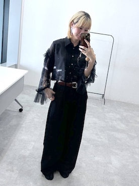 「HARE（ハレ）のアイテム（パンツ）」を使った、inhhhan®さん（レディース・165cm）の春コーディネート