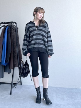 「アイテム（ネックレス）」を使った、inhhhan®さん（レディース・165cm・40代）の冬コーディネート