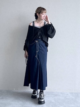「アイテム（ピアス（両耳用））」を使った、inhhhan®さん（レディース・165cm・40代）の夏コーディネート
