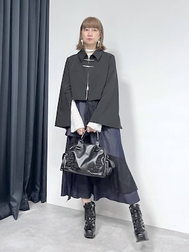 「アイテム（ピアス（両耳用））」を使った、inhhhan®さん（レディース・165cm・40代）の冬コーディネート