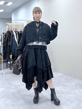 「アイテム（ピアス（両耳用））」を使った、inhhhan®さん（レディース・165cm・40代）の秋コーディネート