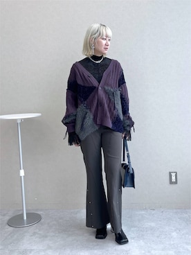 「HARE（ハレ）のアイテム（ブーツ）」を使った、inhhhan®さん（レディース・165cm）の秋コーディネート