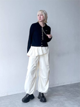 「HARE（ハレ）のアイテム（パンツ）」を使った、inhhhan®さん（レディース・165cm）の夏コーディネート