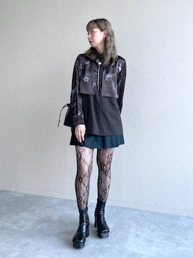 「アイテム（ブーツ）」を使った、inhhhan®さん（レディース・165cm）の夏コーディネート